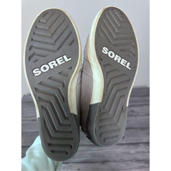 Sorel Women's Out 'N About Gray Suede Wedge Sneaker Bootie Size 10 - Picture 9 of 10